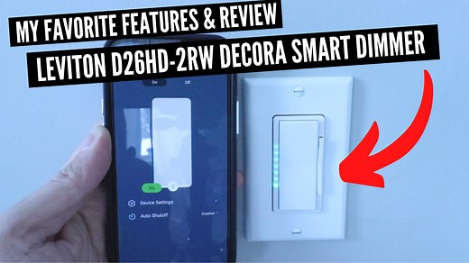 Watch Leviton D26HD-2RW Decora Smart Wifi Smart Dimmer Review on Amazon Live