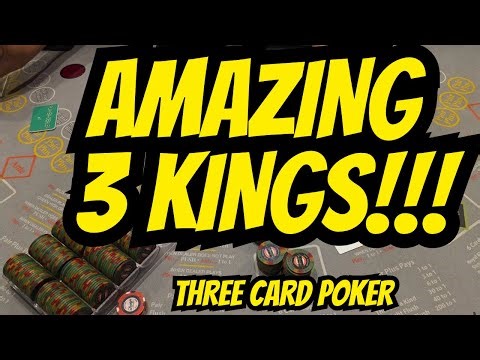 Amazing Three of A Kind Hand in Three Card Poker!!!