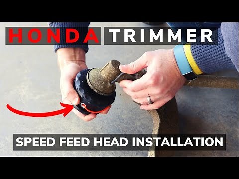 Honda String Trimmer Speed Feed Head Installation, How to Remove Trimmer Head