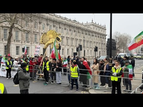 Reza Pahlavi Iran Demo London: Live