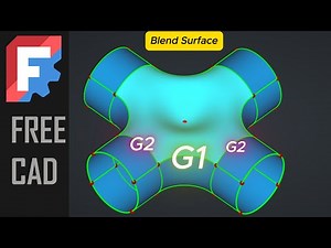 FreeCAD 1.0RC2 Basic Exercies Using Blend Surface In Curve WB.