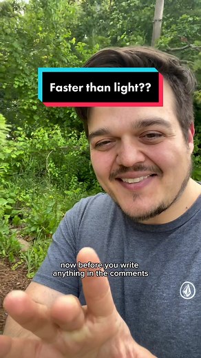 This travels faster than light? #fyp #science #learning #light #fasterthanlight #nuclear #sciencetok