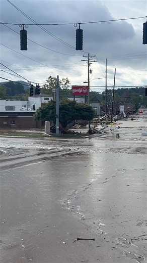 749K views · 4.2K reactions | Biltmore Ave. covered in debris, sludge, and still some standing water… Most of Asheville still has no water, Internet or cell service or electricity. We’re live on The Weather Channel until 1pm ET today. | Felicia Combs | Facebook