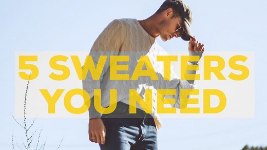 5 Best Sweaters for Men | Fall Fashion Picks