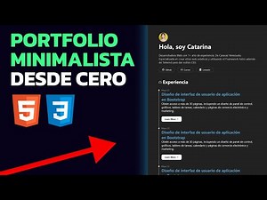 PORTAFOLIO WEB MINIMALISTA con HTML y CSS desde cero