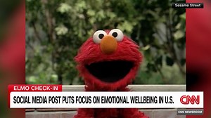 Elmo's social media post sparks an online conversation about mental health