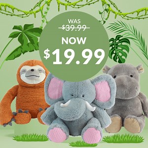 Hugs all around! 鍊殮 Cuddly weighted plushies from Tender Love + Carry Cuddle + Calm are now on SALE>> https://bit.ly/3OedSTY Pick from playful sloth, elephant or hippo for a calming & self-soothing companion. Each plush weighs 1.3kgs. Shop now online and in selected Life Pharmacy and Unichem stores. | Life Pharmacy | Facebook