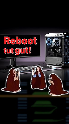 3.5K views · 8 comments | Reboot tut gut!  #meme #funday #instameme #pc #reboot | FRITZ!Box | Facebook