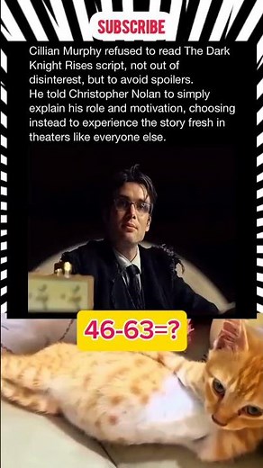 Cillian Murphy refused to read The Dark Knight Rises script, not out of disinterest ...