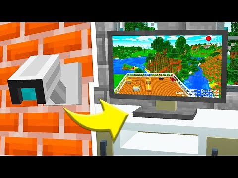 ✔️ Como fazer uma CÂMERA DE SEGURANÇA no MINECRAFT (funciona!)