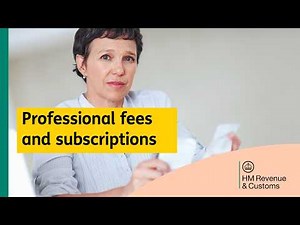 What professional fees and subscriptions can I claim?