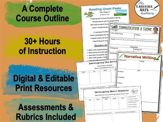 Creative Writing THE COMPLETE COURSE BUNDLE | Teaching Resources