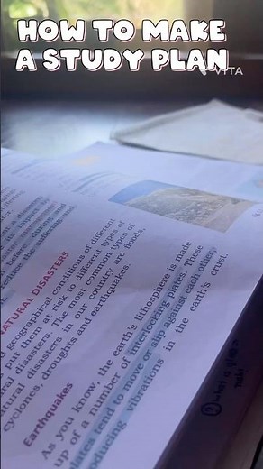 How to make a study plan
