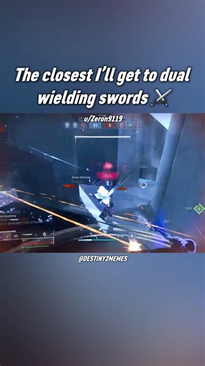 The closest I’ll get to dual wielding swords ⚔️ | Destiny 2 Memes