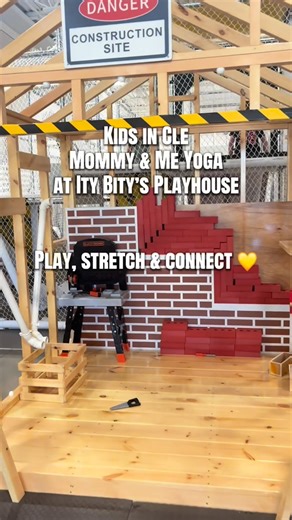 Kristin Mulcahy | Cleveland Content Creator on Instagram: "Join @kidsincleveland for Mommy & Me Beginner Yoga Class at @itybitysplayhouse 🖤🤍 This gentle, playful class is a mini session & is perfect for small children and a caregiver and focuses on simple poses, connection, and fun movement together. ✨ After class, enjoy open play until 1pm 📅 Friday, February 6th ⏰ 11:00am–1:00pm 💲 $20 + tax 🎟 Reservations required Come stretch, giggle, and make memories together 💕 link in bio to register 
