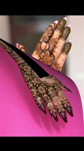 Trending Back Hand Mehndi Design 2026 😍 Easy & Stylish Henna🌿💫🌹💞