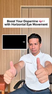 3.2M views · 28K reactions | Just 1 minute of horizontal eye movements can boost dopamine by stimulating both brain hemispheres and activating neural circuits linked to focus, motivation, and mood. 易 #BrainHack #MentalWellness #NeuroscienceTips | Physical Therapy Session | Facebook