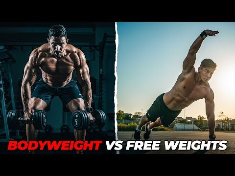 Free Weights vs Bodyweight (The TRUTH About Which Builds More Muscle)