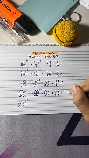 Fraction with negative exponent🤩✨ #viral #viralreel #mathreels #mathchallenge #trending #learnmath #mathtricks #mathpuzzle #explorepage #mathlover #mathfun #brainchallenge #mathgenius #educationreels #smartcontent | KnowLedge Explains