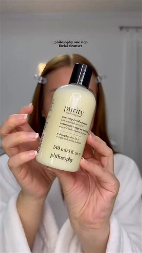 the cleanser that truly does it all 🤍 start your year with purity: melts away dirt oil, keeps skin hydrated, and leaves it feeling silky smooth. | philosophy