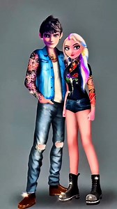 Elsa - Jack Baddie GLOW UP #GlowUp #art #disney #fashion #frozen | Cartoon GlowUp