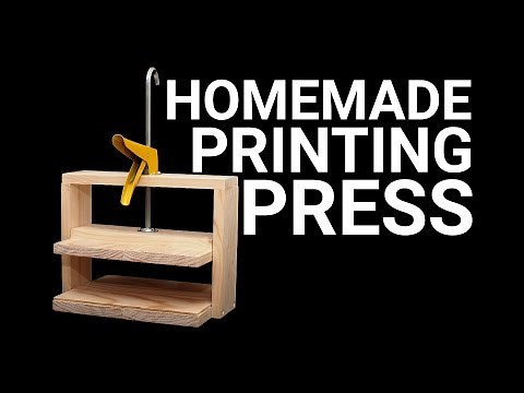 How To Make a Simple Printing Press