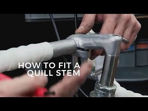 How to fit a quill stem