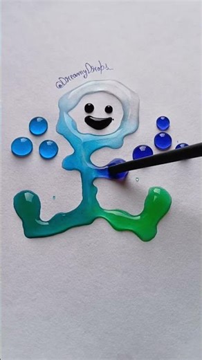 Human cute face, dreamy color space 🙂🎨 #DreamyDrops #CartoonArt