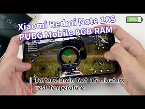 Xiaomi Redmi Note 10S Test Game PUBG Mobile | Helio G95