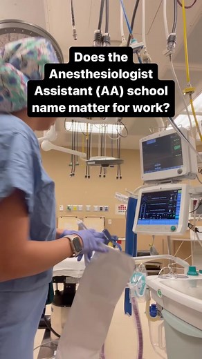 Does the school name matter with landing a job as an anesthesiologist assistant? In contrast to other industries, in my opinion the school name does not necessarily matter with landing a job. But I believe the AA program can help by offering clinical rotations where you would like to work. I wanted to work in Florida after school, so I figured rotating in Florida would help me network and land a job in Florida, which it did! However, some of my coworkers attended an AA program in Wisconsin and w