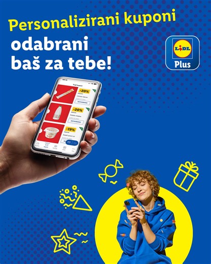 Znaš ono kad netko točno pogodi što voliš? E, to je Lidl Plus! 🤗💙 | Lidl Hrvatska