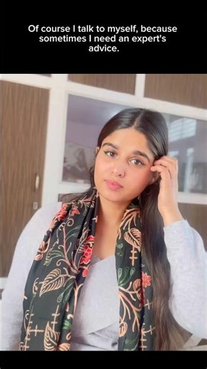 “I Talk to Myself… Because I Need Expert Advice 😌😂”