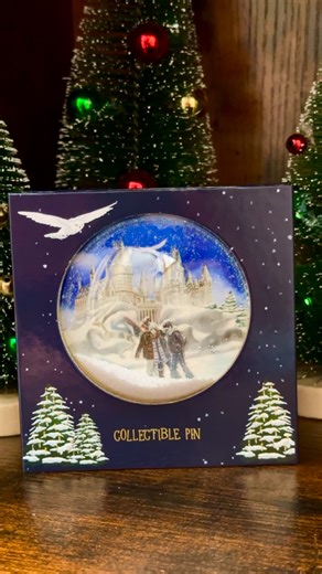 1K views · 124 reactions | Hogwarts Snow-globe Pin. Harry, Ron and Hermione walking in snow at Hogwarts. This pin is so beautiful. It’s big, it’s heavy. Limited to 1,300. It’s so worth the £20.00 Available from @harrypottershop . . .#harrypotter #harrypottermerch #hogwartssnowglobe #snowglobe #ronweasley #hermionegranger #hogwartsinthesnow #harrypotterpins #pincollection #pincollecting #wizardingworldofharrypotter #wizardingworld | QueenNiffler | Facebook
