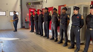 22K views · 418 reactions | Soon-to-be promoted Lieutenant Reginald E. May receives helmet front and cap badge denoting his new rank during a promotion ceremony at Engine Co. 8. Congratulations from DC’s Bravest. | DC Fire And EMS | Facebook