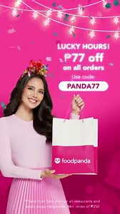 515 reactions · 58 shares | Hey, ya feeling lucky today? Feel even luckier with the voucher code PANDA77. Enjoy ₱77 off on all orders from 7pm - 7am.  www.foodpanda.ph | foodpanda | Facebook