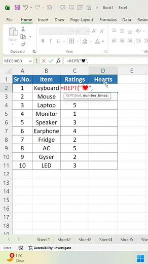 Rept Function In Excel #reelschallengereelschallenge #viralreelschallenge2025viralreelschallengejaiviralreelschallengeviralreelschallenge #facebookreelsviral #exctips #viralreelsfacebook #viralreelschallenge #reelschallenge #viralphotochallenge #facebookreel #viralpost | excel_learning_by_ankur_munjal