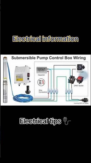 Submersible pump control box wiring diagram # electrical tips