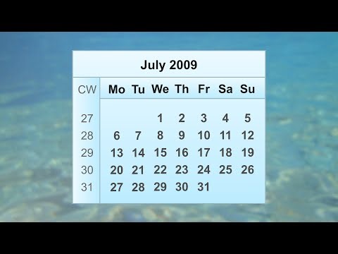 July 2009 Calendar