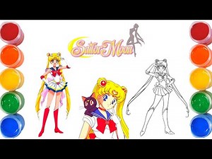 How to Draw Sailor Moon | Painting and Coloring for Kids