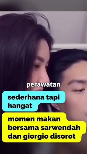 moment of eating together with sarwendah and giorgio highlighted #sarwendah #giorgioantonio #enews