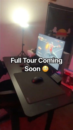 SNEAK PEAK OF NEW SETUP…🫣 #viral #gaming #fyp #setup #setuptour #streamingsetup #gamingcontent