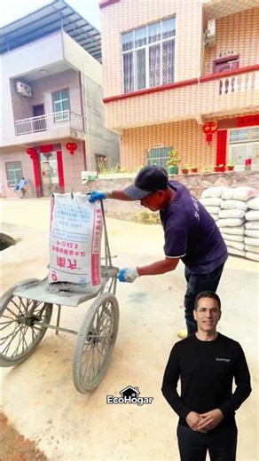 The master trick for moving cement effortlessly: Applied physics on the construction site! #Tips ...