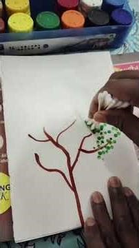 Painting a Tree: Easy Tutorial #art #paintingtechniques #drawing #easydrawing