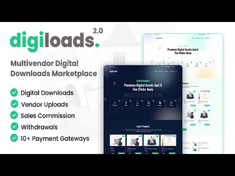 Digiloads Multivendor Digital Downloads Marketplace