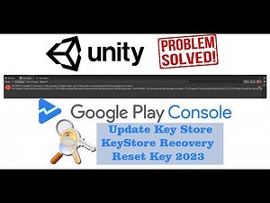 Reset keystore recover keystore - forget keystore password unity - generate .pem file play Console
