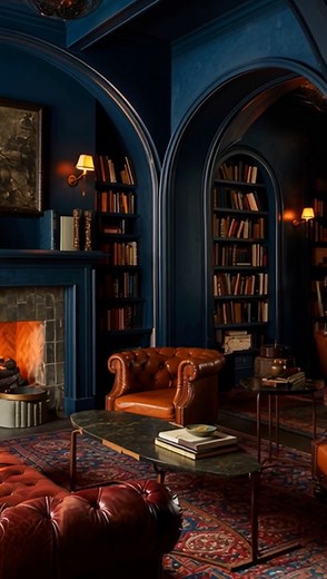 Before design decisions are finalized, we study how a space feels, how light, material, and movement shape the atmosphere. These early visual explorations help our clients experience the concept long before it’s built. For this private social club, we’re exploring a dark, moody palette and a library inspired fireplace wall to create a setting that feels both refined and intimate📚🍸 | DS Studio