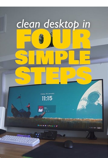 Thought i’d make another tutorial since the last one is 3 yrs old now #desksetup #rainmeter #gamingsetup