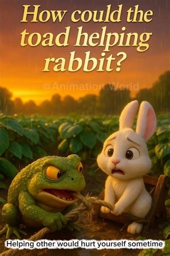 “How Could the Toad Help the Rabbit? 🐇🐸 | Moral Short Animation”