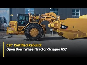 Cat Certified Rebuild: Cat® Open Bowl Wheel Tractor-Scraper 657