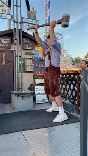 Hammer Time 💪 #strong #strongman #challenge #oktoberfest #shorts #viralshorts